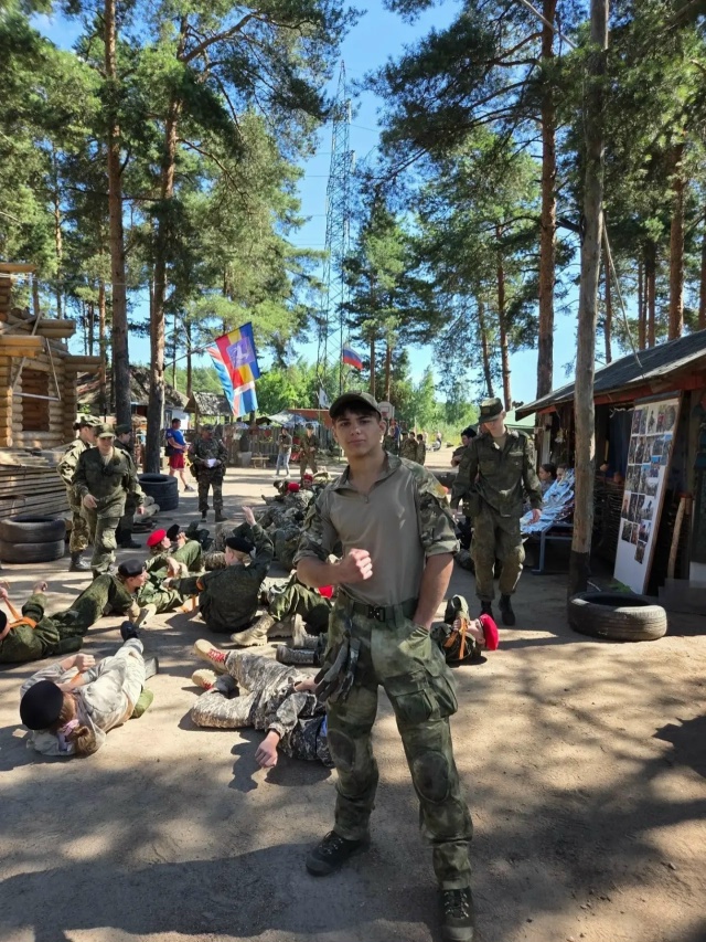 Участник на площадке регионального этапа Казачьего Сполоха